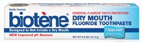 Biotene Dry Mouth Fluoride Toothpaste Fresh Mint Original 4.3 Oz. (2 Pack)