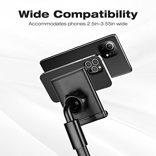Cell Phone Stand, Neck Cell Phone Holder, Flexible Long Arm Gooseneck Phone Holder for bed, 360 Degree Free Rotation Phone Mount, Universal Multi-Functional Mobile Phone Stand for 4.7''-6.7'' Phone