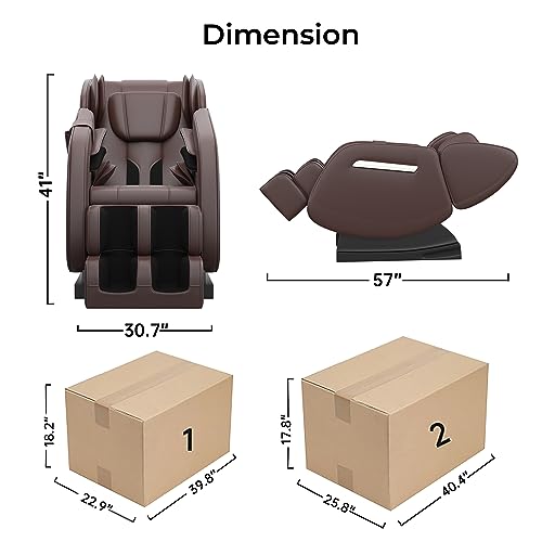 SMAGREHO MM350 Massage Chair, Brown