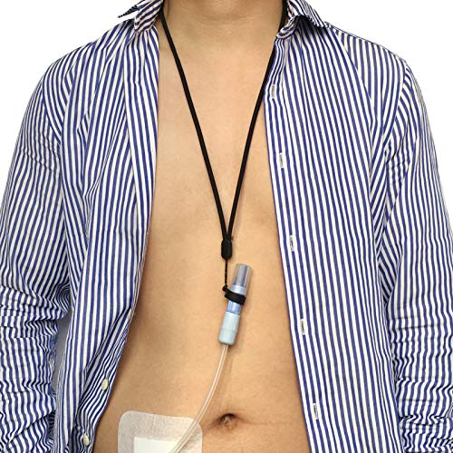 Peritoneal Dialysis Transfer Set Holder Adjustable Length Secure PD Accessories Durable (2PCS Lanyards + 4PCS Silicone Rings)