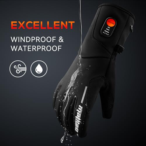 Heated Gloves for Men Women, Electric Heated Gloves with 6000mAh Heated Gloves for Men Women, Electric Heated Gloves with 6000mAh