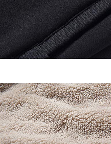 Buy Yeokou Women's Warm Sherpa Lined Athletic Sweatpants Joggers Fleece  Pants (Medium, Black) at